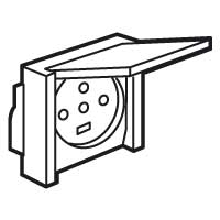 Розетка силовая 20А 3P+N+E IP44 - 055708 Legrand