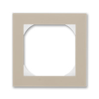 Рамка Levit 1п 55х55 для механизмов BJE кофе макиато/бел. ABB 2CHH015510A4018
