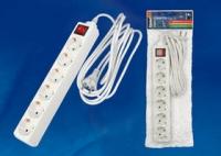 Удлинитель 6х3м с заземл. 16А IP20 S-GCD6-3B выкл. Uniel 02939