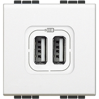 Разъем LL для зарядки 2хUSB бел. Leg BTC N4285C2 Legrand