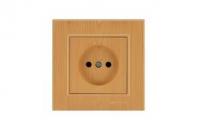Розетка 1-м СП Karea 10А IP20 б/з сосна Makel 56105022