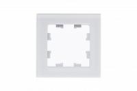 Рамка 1-м AtlasDesign Nature матов. стекло бел. SchE ATN330101 Schneider Electric