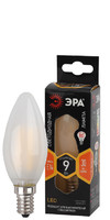 Лампа светодиодная F-LED B35-9w-827-E14 frost (филамент, свеча мат, 9Вт, тепл, E14) (10/100/5000) ЭРА (Энергия света) Б0046992