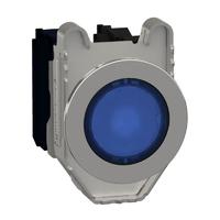 Кнопка 22мм 24В син. с подсвет. 1НО 1НЗ заподлицо металл SchE XB4FW36B5 Schneider Electric