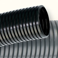 Труба гофрированная ПА 6 d48мм dвнутр.47.4мм dвнешн.54.5мм с протяжкой ПВ-2 черн. (уп.15м) DKC PA614855F2 (ДКС)
