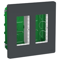 Блок СП UNICA SYSTEM+ 2х2 антрацит SchE NU172454 Schneider Electric