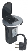 Органайзер настольный 2К+З+USBcharge сталь - 054087 Legrand