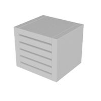 Вентиляционный блок TEHSTRONG VB 100x100x40 (EI 90) - vb10040 EKF