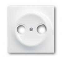 Накладка розетки TV+FM Impuls алюм. бел. ABB 2CKA001753A4963 1753-0-4963