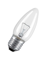 Лампа накаливания ЛОН «свеча» d35мм E27 60Вт 230В прозрачная CLAS B CL 60W 230V FS1 | 4008321665973 Osram