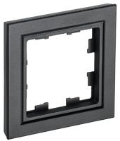 Рамка 1-м BRITE РУ-1-БрЧ черн. IEK BR-M12-K02 (ИЭК)