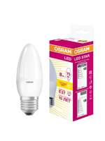Светодиодная лампа LED STAR Classic B 8Вт, матовая колба, Е27 LSCLB75 8W/830 230V E27 10X1 RU | 4058075210745 Osram