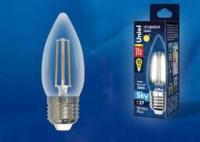 Лампа светодиодная LED-C35-11W/3000K/E27/CL PLS02WH Sky прозр. картон Uniel UL-00005166