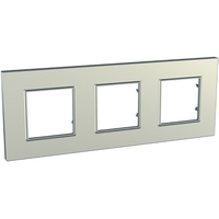 Рамка 3-м Unica quadro титан SchE MGU6.706.57 Schneider Electric
