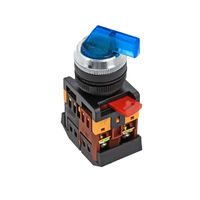 Переключатель ANLC-22 3P синий с подсветкой 380В NO+NC EKF PROxima | psw-anlc-3p-b-380