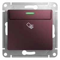 Выключатель карточный 1-кл. Glossa (сх. 6) 10AX механизм баклажан. SchE GSL001169 Schneider Electric