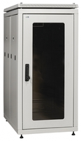 Шкаф сетевой 19" LINEA N 18U 600х1000 мм стеклянная передняя дверь серый | LN35-18U61-G ITK IEK (ИЭК)