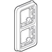 Коробка PLEXO для монтажа 2поста верт. Leg 070743 Legrand