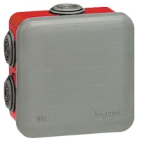 Коробка распределительная Plexo IP55 80х80х45мм сер. | 092015 Legrand