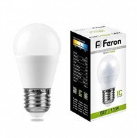 Лампа светодиодная LB-750 (11W) 230V E27 4000K G45 | 25950 FERON
