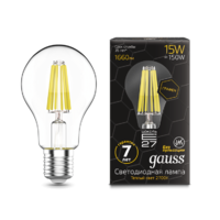 Лампа светодиодная Black LED Filament Graphene A60 E27 15W 1660lm 2700К | 102802115 Gauss