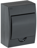 Корпус модульный пластиковый ЩРН-П-6 IP41 навесной черн. дверь IEK MKP13-N-06-41-K02 (ИЭК)