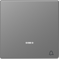 Клавиша D-Life с линзой для LED модуля символ: звонок сталь нержавеющая SD - MTN3325-6036 Schneider Electric