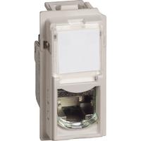 Розетка компьютерная 1мод. Living Now RJ45 кат.6A STP песочн. Leg BTC KM4279C6AS Legrand