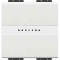Кнопка аксиальная 1-кл 10А 2мод. Livinglight авт. клеммы бел. Leg BTC N4055M2AN Legrand
