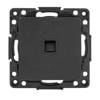 Стокгольм Механизм Розетки Phone 1-местной черный EKF EZT01-034-10