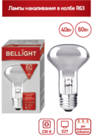 Лампа накаливания зеркальная ЗК 230-40 R63 Е27 - 14099058 BELLIGHT