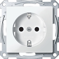 Механизм розетки с заземлением со шторками белый - MTN2300-0319 Schneider Electric