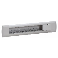 Блок розеток неукомплектованный встраиваемый 12 модулей алюминий Legrand 053564