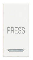 Кнопка 10А с символом "Press" Axolute бел. Leg BTC HD4055P Legrand