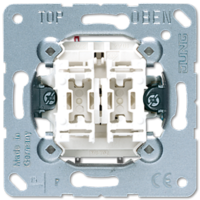 Выключатель 2-клавишный. Механизм. 10A 250V JUNG 505U