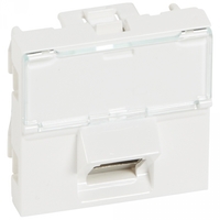 Розетка компьютерная 2мод. RJ45 CAT.6 STP угол 45град. Leg 076507 Legrand