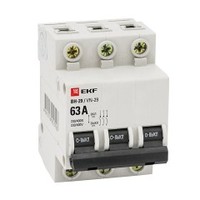 Выключатель нагрузки модульный ВН-29 3P 25А EKF Basic | SL29-3-25-bas