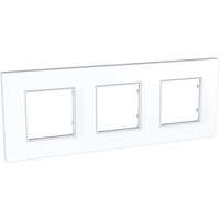 Рамка 3-м Unica quadro бел. SchE MGU2.706.18 Schneider Electric