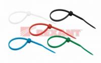 Хомут кабельный 2.5х100 нейл. разноцвет. (уп.25шт) Rexant 07-0108-25