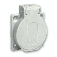 Розетка силовая 10/16А 50х50мм винты сбоку IP54 сер. SchE PKS52G Schneider Electric
