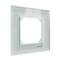 Рамка 1-м MERTEN M-Elegance стеклянная бел. кристалл SM SchE MTN4010-3220 Schneider Electric