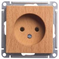 Механизм розетки W59 16А без защ. шторок заземл. бук SchE RS16-153-8-86 Schneider Electric